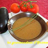 recette Soupe aubergines et tomates