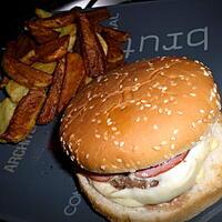 recette Hamburger au curry et frites maison