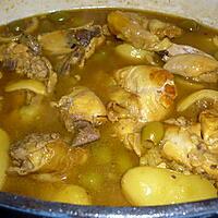 recette Tajine poulet/citrons/Ps de terre/olives