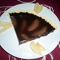 recette Tarte fondante poires/chocolat