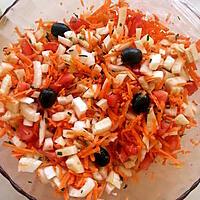 recette Salade fenouil, tomates, carottes