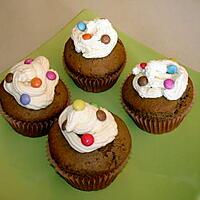 recette Cupcakes au chocolat et aux smarties