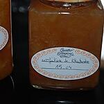 recette confiture rhubarbe -orange
