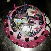 recette gâteau d'anniversaire MONSTER HIGH