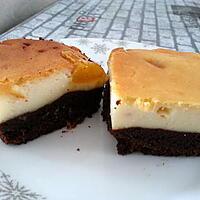 recette cheese-brownie cake