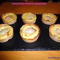 recette TARTELETTES POIRES ET FRANGIPANE