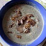 recette potage fanes de carottes  p de terre     champignons pétoncles sésame