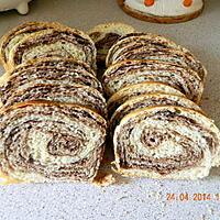 recette Pain de mie marbré au chocolat sans oeuf