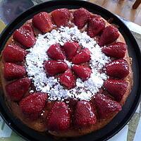 recette Gâteau bananes fraises facile