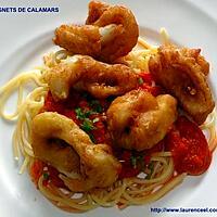 recette BEIGNETS DE CALAMARS