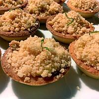 recette ~ Mignardises à la banane et crumble passion (mon invention) ~