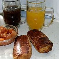 recette Petits pains au chocolat à l'orange