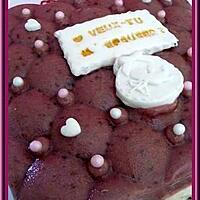 recette Bavarois chocolat blanc, framboises/grenades