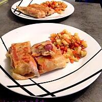 recette Bricks aux pommes de terre, carottes et knacks