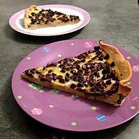 recette Tarte aux bananes et pépites de chocolat