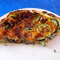 recette QUICHE AUX COURGETTES ET CHAMPIGNONS