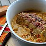 recette Filet mignon de porc au lait de coco et curry