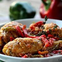 recette Poulet Basquaise