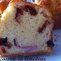 recette Cake au jambon cru, blanc et tomates séchées