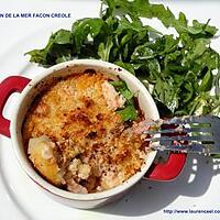 recette GRATIN DE LA MER FACON CREOLE