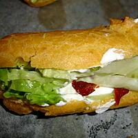 recette éclair salé façon sandwich