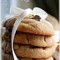 recette ~Biscuits au beurre d'arachide et aux pépites de chocolat à l'ancienne~