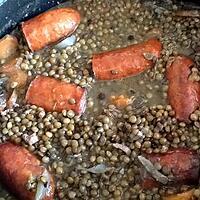 recette saucisses lentilles