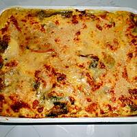 recette LASAGNE  AUX  LEGUMES  ET  AU  SAFRAN