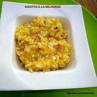 recette RISOTTO À LA MILANAISE