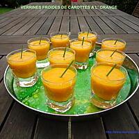 recette VERRINES FROIDES DE CAROTTES A L' ORANGE