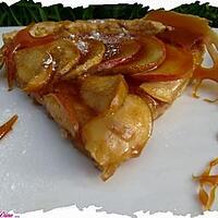 recette Tarte aux pommes/coings et caramel