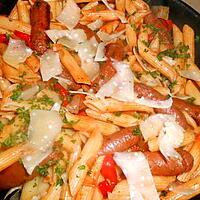 recette Penne regate aux merguez