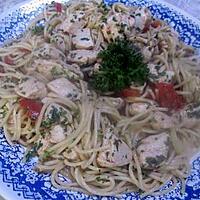 recette Spaghettis au poulet.