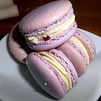 recette Macaron chocolat blanc fruits rouges