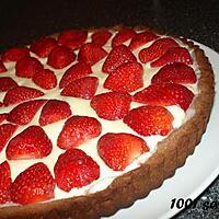 recette Tarte aux fraises et aux 2 chocolats