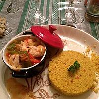 recette MINI COCOTTES DE POULET BASQUAISE ET SON COUSCOUS