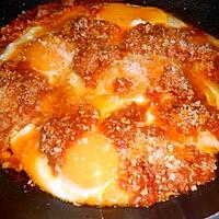 recette OEUFS  AU  PLAT  A LA  BOLOGNAISE