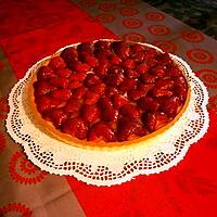 recette C'est de saison, TARTE AUX FRAISES sans gluten toujours...