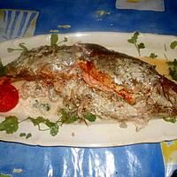 recette Truite de mer farcie a la russe