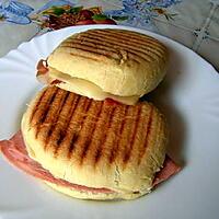 recette Panini au jambon et fromage