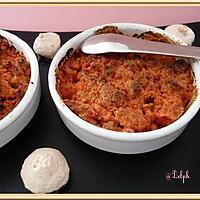 recette Crumble rose...