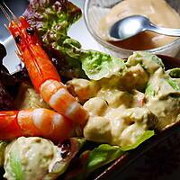 recette Avocat aux crevettes sauce coktail