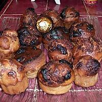 recette Muffins aux ferrero rocher et éclats de chocolat blanc