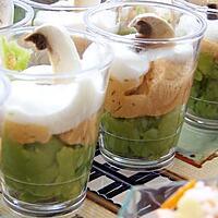 recette verrine avocat soja, saumon, st Moret