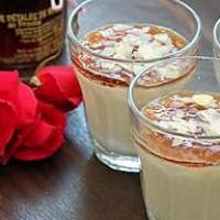 recette Panna cotta à la cardamome et la gelée de rose du Lot