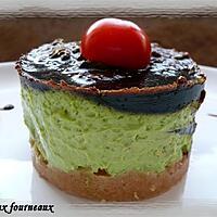 recette Bavarois d'avocat & son miroir balsamique