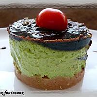 recette Bavarois d'avocat & son miroir balsamique