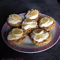 recette Gâteaux aux flocons d'avoine, miel et banane