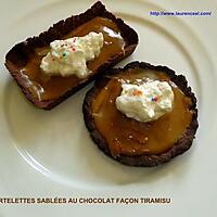 recette TARTELETTES SABLÉES AU CHOCOLAT FAÇON TIRAMISU