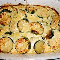 recette COURGETTES  EN  GRATIN  AU  BROCCIU